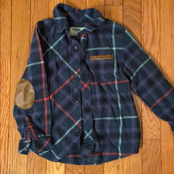 OsH Kosh Boys Button Down Plaid Sz 5T - Picture 1 of 6